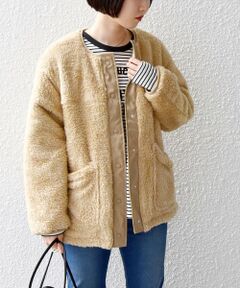 SHIPS / シップス その他アウター | SHIPS any: リバーシブル ボア キルティング パフ ブルゾン