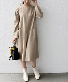 SHIPS / シップス ロング・マキシ丈ワンピース | SHIPS any:〈ウォッシャブル〉 ウォーム パイピング ワンピース