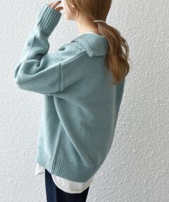 SHIPS / シップス ニット・セーター | SHIPS any: 〈手洗い可能〉ケーブル ジップ プルオーバー