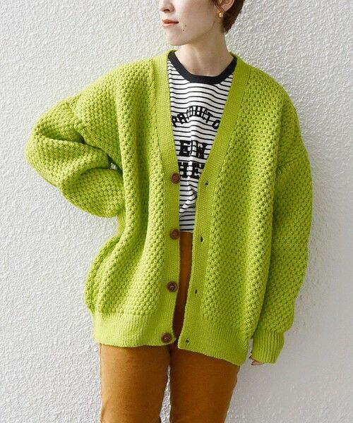 SHIPS for women / シップスウィメン カーディガン・ボレロ | Oldderby Knitwear: ポップコーン Vネック カーディガン | 詳細10