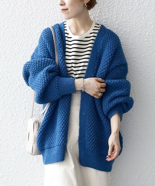 SHIPS for women / シップスウィメン カーディガン・ボレロ | Oldderby Knitwear: ポップコーン Vネック カーディガン | 詳細21