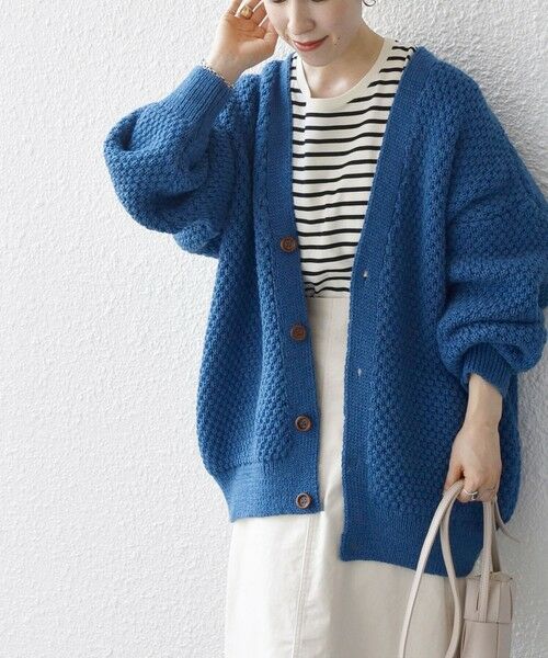 SHIPS for women / シップスウィメン カーディガン・ボレロ | Oldderby Knitwear: ポップコーン Vネック カーディガン | 詳細23