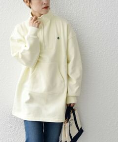 Champion:〈ウォッシャブル〉ハーフ ジップ スウェット シャツ