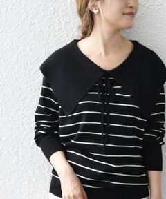 SHIPS / シップス ニット・セーター | SHIPS any:〈手洗い可能〉ビッグカラー ニット プルオーバー