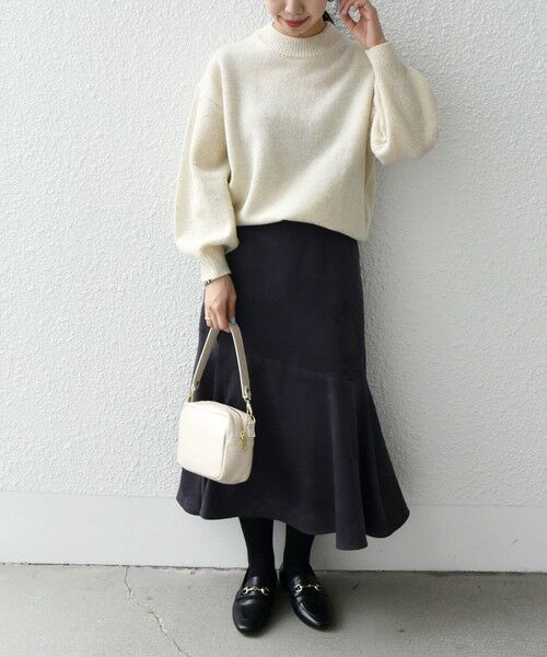 SHIPS / シップス ニット・セーター | SHIPS any: 〈手洗い可能〉プチ パールライク スリーブ ニットプルオーバー | 詳細13