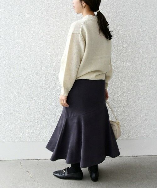 SHIPS / シップス ニット・セーター | SHIPS any: 〈手洗い可能〉プチ パールライク スリーブ ニットプルオーバー | 詳細15