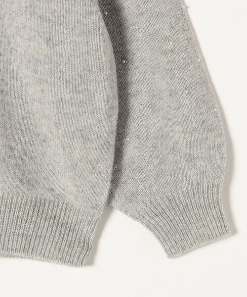SHIPS / シップス ニット・セーター | SHIPS any: 〈手洗い可能〉プチ パールライク スリーブ ニットプルオーバー | 詳細19