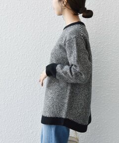 SHIPS / シップス ニット・セーター | SHIPS any: ジャカード ヘム ニット プルオーバー