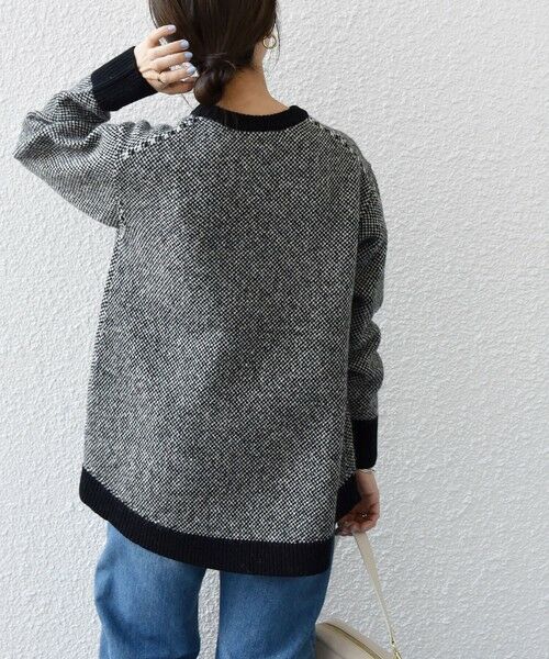 SHIPS / シップス ニット・セーター | SHIPS any: ジャカード ヘム ニット プルオーバー | 詳細8