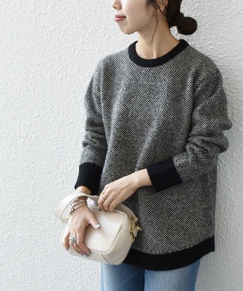 SHIPS / シップス ニット・セーター | SHIPS any: ジャカード ヘム ニット プルオーバー | 詳細7