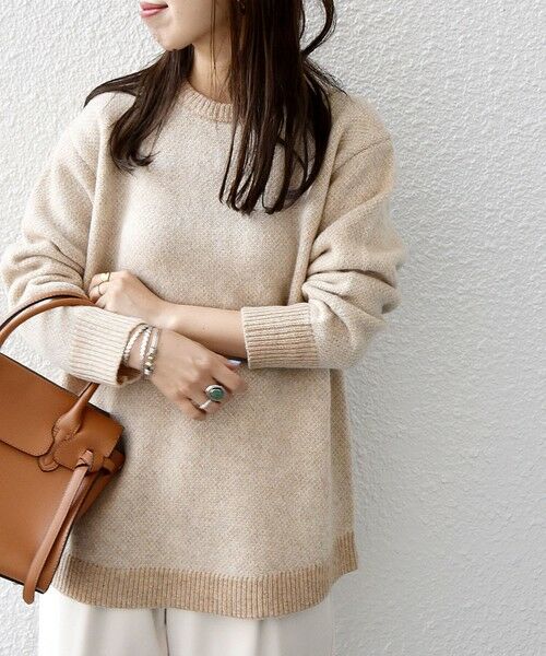 SHIPS / シップス ニット・セーター | SHIPS any: ジャカード ヘム ニット プルオーバー | 詳細14