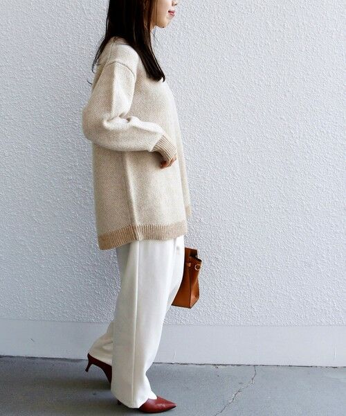 SHIPS / シップス ニット・セーター | SHIPS any: ジャカード ヘム ニット プルオーバー | 詳細20