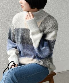 SHIPS / シップス ニット・セーター | SHIPS any:〈手洗い可能〉アルパカ ニット カラフル チェック プルオーバー