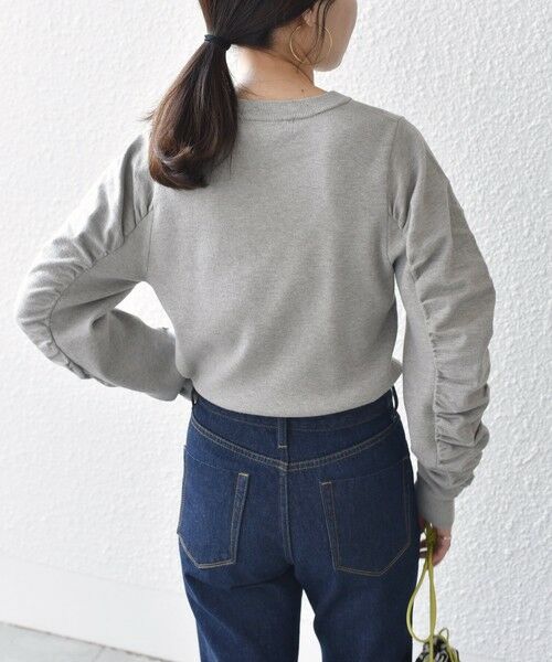 SHIPS / シップス ニット・セーター | 《一部予約》*〈手洗い可能〉ギャザースリーブニット◆ | 詳細18