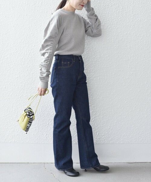 SHIPS / シップス ニット・セーター | 《一部予約》*〈手洗い可能〉ギャザースリーブニット◆ | 詳細24