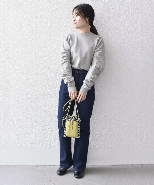 SHIPS / シップス ニット・セーター | 《一部予約》*〈手洗い可能〉ギャザースリーブニット◆ | 詳細25