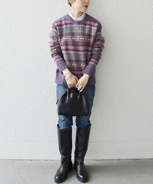 SHIPS / シップス ニット・セーター | ISLAND TIDES: 〈手洗い可能〉フェアアイル クルーネック ニット プルオーバー | 詳細16