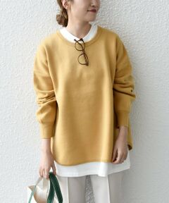 SHIPS / シップス ニット・セーター | SHIPS any:〈手洗い可能〉ミラノ リブ ラウンド ヘム ニット プルオーバー