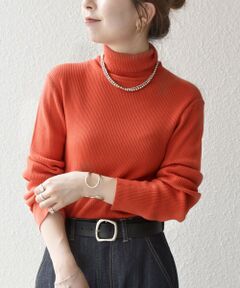 「SHIPS any」 長袖ニット ONE SIZE オレンジ レディース SHIPS any（シップス エニィ）の「SHIPS any: オーガニック