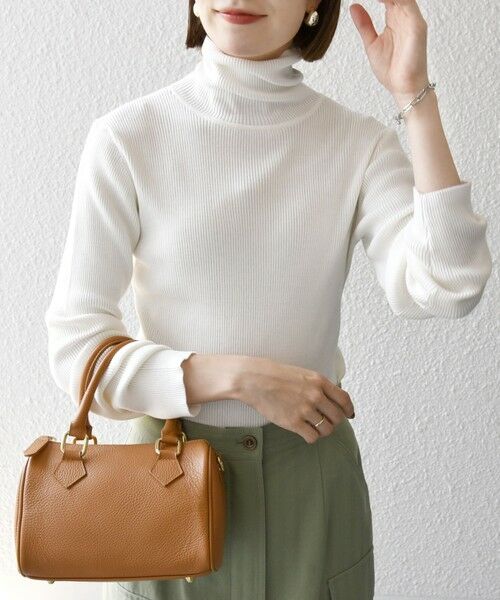 SHIPS / シップス ニット・セーター | 《一部追加予約》SHIPS any:〈手洗い可能〉デリケート リブ タートルネック ニット プルオーバー | 詳細1