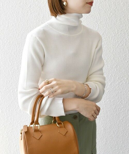 SHIPS / シップス ニット・セーター | 《一部追加予約》SHIPS any:〈手洗い可能〉デリケート リブ タートルネック ニット プルオーバー | 詳細2