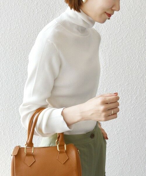 SHIPS / シップス ニット・セーター | 《一部追加予約》SHIPS any:〈手洗い可能〉デリケート リブ タートルネック ニット プルオーバー | 詳細3