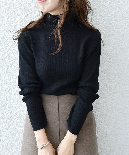 SHIPS / シップス ニット・セーター | 《一部追加予約》SHIPS any:〈手洗い可能〉デリケート リブ タートルネック ニット プルオーバー | 詳細7