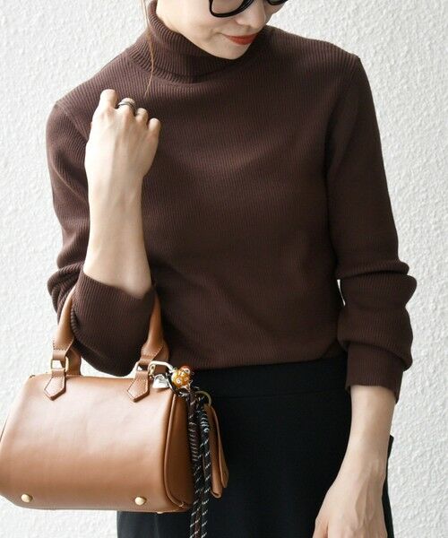 SHIPS / シップス ニット・セーター | 《一部追加予約》SHIPS any:〈手洗い可能〉デリケート リブ タートルネック ニット プルオーバー | 詳細17