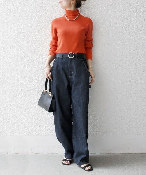 SHIPS / シップス ニット・セーター | 《一部追加予約》SHIPS any:〈手洗い可能〉デリケート リブ タートルネック ニット プルオーバー | 詳細25