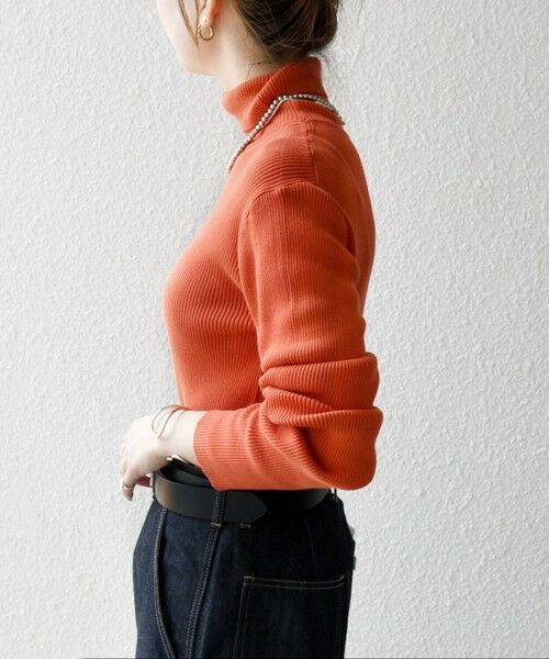 SHIPS / シップス ニット・セーター | 《一部追加予約》SHIPS any:〈手洗い可能〉デリケート リブ タートルネック ニット プルオーバー | 詳細29