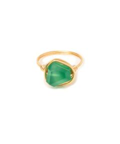 SHIPS / シップス リング | CONSOLER: グリーンオニキス ワイヤー デザイン リング