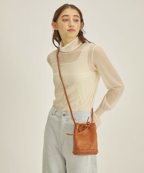 SHIPS / シップス カットソー（半袖以外） | 〈手洗い可能〉シアー オーガンジー シャーリング 袖 タートルネック ◇ | 詳細5