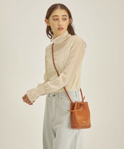 SHIPS / シップス カットソー（半袖以外） | 〈手洗い可能〉シアー オーガンジー シャーリング 袖 タートルネック ◇ | 詳細6