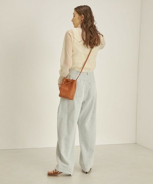 SHIPS / シップス カットソー（半袖以外） | 〈手洗い可能〉シアー オーガンジー シャーリング 袖 タートルネック ◇ | 詳細16