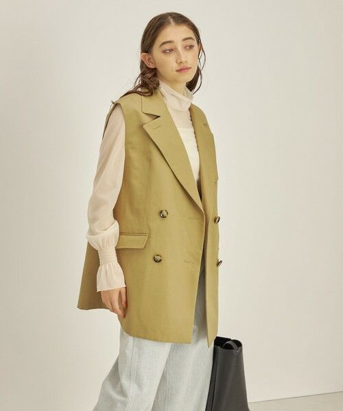 SHIPS / シップス カットソー（半袖以外） | 〈手洗い可能〉シアー オーガンジー シャーリング 袖 タートルネック ◇ | 詳細23