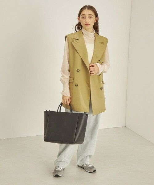 SHIPS / シップス カットソー（半袖以外） | 〈手洗い可能〉シアー オーガンジー シャーリング 袖 タートルネック ◇ | 詳細24