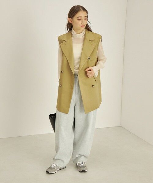 SHIPS / シップス カットソー（半袖以外） | 〈手洗い可能〉シアー オーガンジー シャーリング 袖 タートルネック ◇ | 詳細25