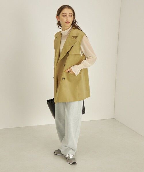 SHIPS / シップス カットソー（半袖以外） | 〈手洗い可能〉シアー オーガンジー シャーリング 袖 タートルネック ◇ | 詳細26