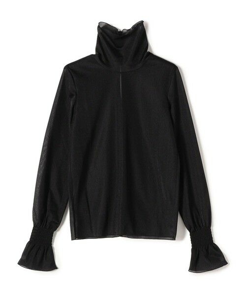 SHIPS / シップス カットソー（半袖以外） | 〈手洗い可能〉シアー オーガンジー シャーリング 袖 タートルネック ◇ | 詳細27