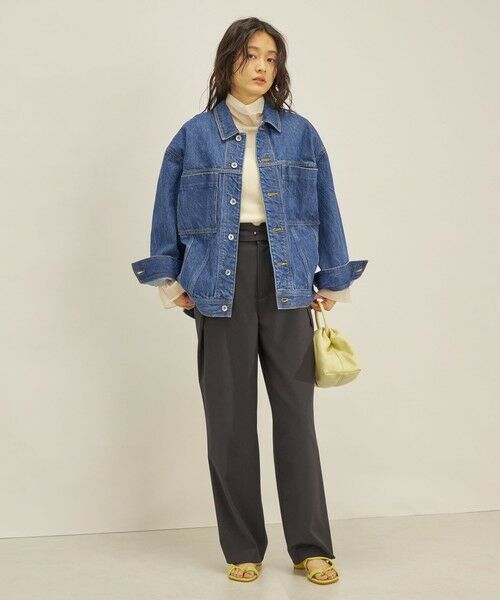 SHIPS for women / シップスウィメン Gジャン・デニムジャケット | 〈手洗い可能〉オーバーサイズ Gジャン navy ◇ | 詳細23