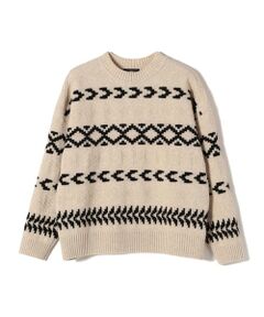 SHIPS / シップス ニット・セーター | Primary NavyLabel:〈手洗い可能〉フェアアイルニット