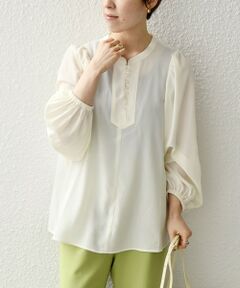 SHIPS / シップス シャツ・ブラウス | SHIPS any:〈洗濯機可能〉ジョーゼット パフ ブラウス