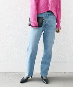 SHIPS any: ハイライズストレート デニムパンツ2［SHIPS any DENIM］