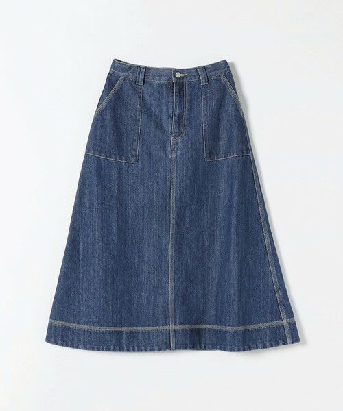 SHIPS any:〈ウォッシャブル〉カーゴ ミディ デニム スカート［SHIPS any DENIM］