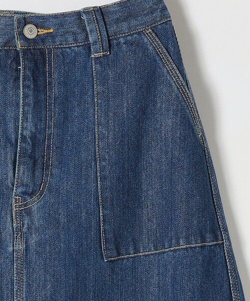 SHIPS any:〈ウォッシャブル〉カーゴ ミディ デニム スカート［SHIPS any DENIM］