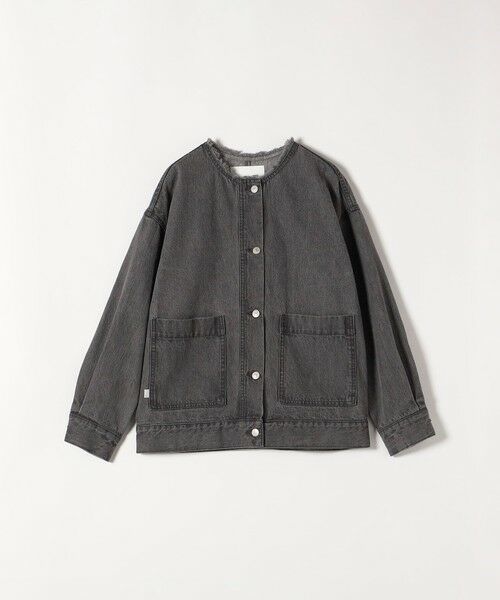 SHIPS for women / シップスウィメン Gジャン・デニムジャケット | 《一部予約》SHIPS any: ノーカラー デニム ブルゾン［SHIPS any DENIM］ | 詳細7