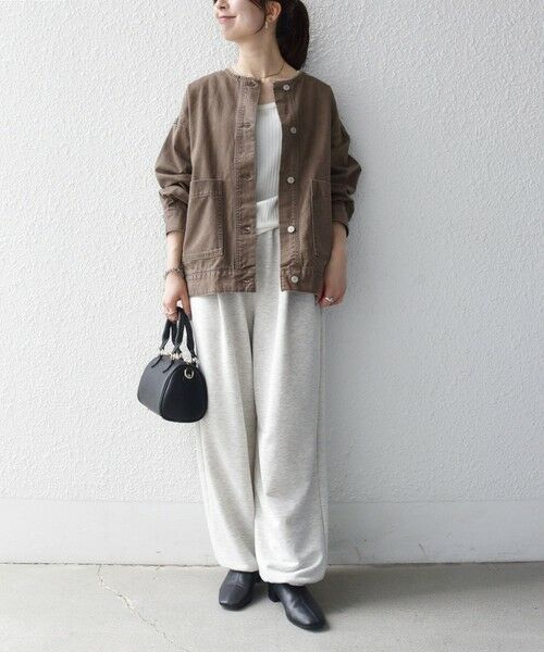 SHIPS / シップス Gジャン・デニムジャケット | 《一部予約》SHIPS any: ノーカラー デニム ブルゾン［SHIPS any DENIM］ | 詳細1
