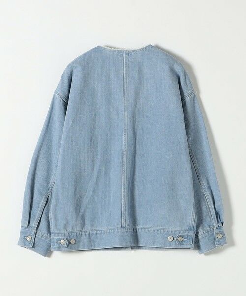 SHIPS for women / シップスウィメン Gジャン・デニムジャケット | SHIPS any: ノーカラー デニム ブルゾン［SHIPS any DENIM］ | 詳細18