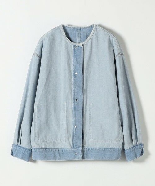 SHIPS for women / シップスウィメン Gジャン・デニムジャケット | SHIPS any: ノーカラー デニム ブルゾン［SHIPS any DENIM］ | 詳細22