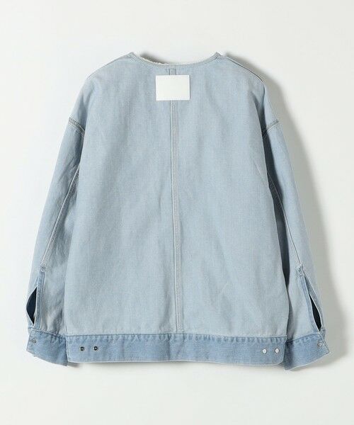 SHIPS / シップス Gジャン・デニムジャケット | 《一部予約》SHIPS any: ノーカラー デニム ブルゾン［SHIPS any DENIM］ | 詳細23